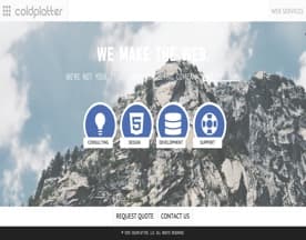 Coldplatter Web Hosting and Design logo