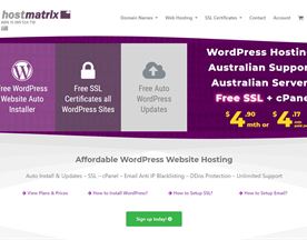Hostmatrix WordPress Hosting Australia